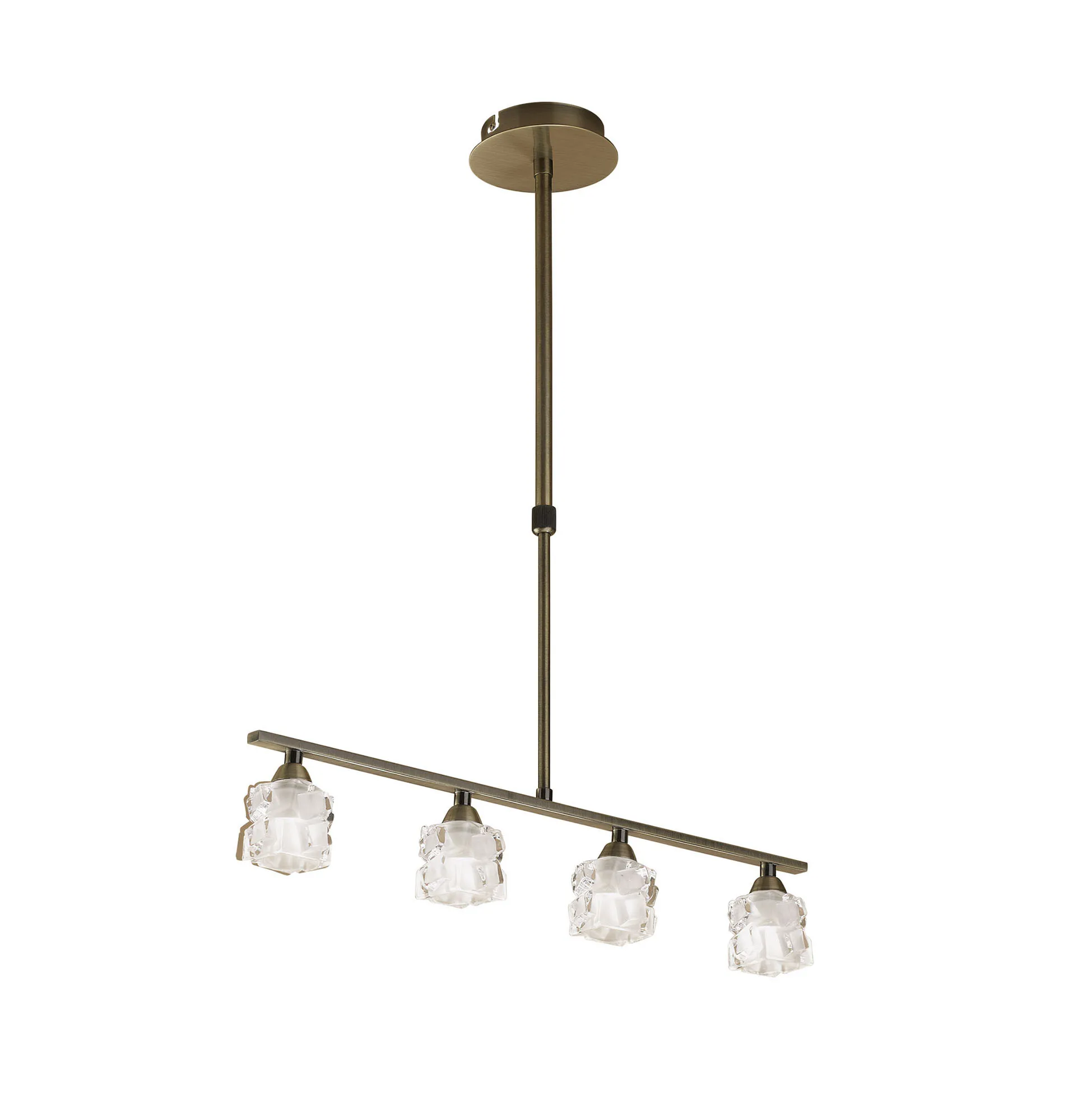Ice Antique Brass Ceiling Lights Mantra Linear Fittings
